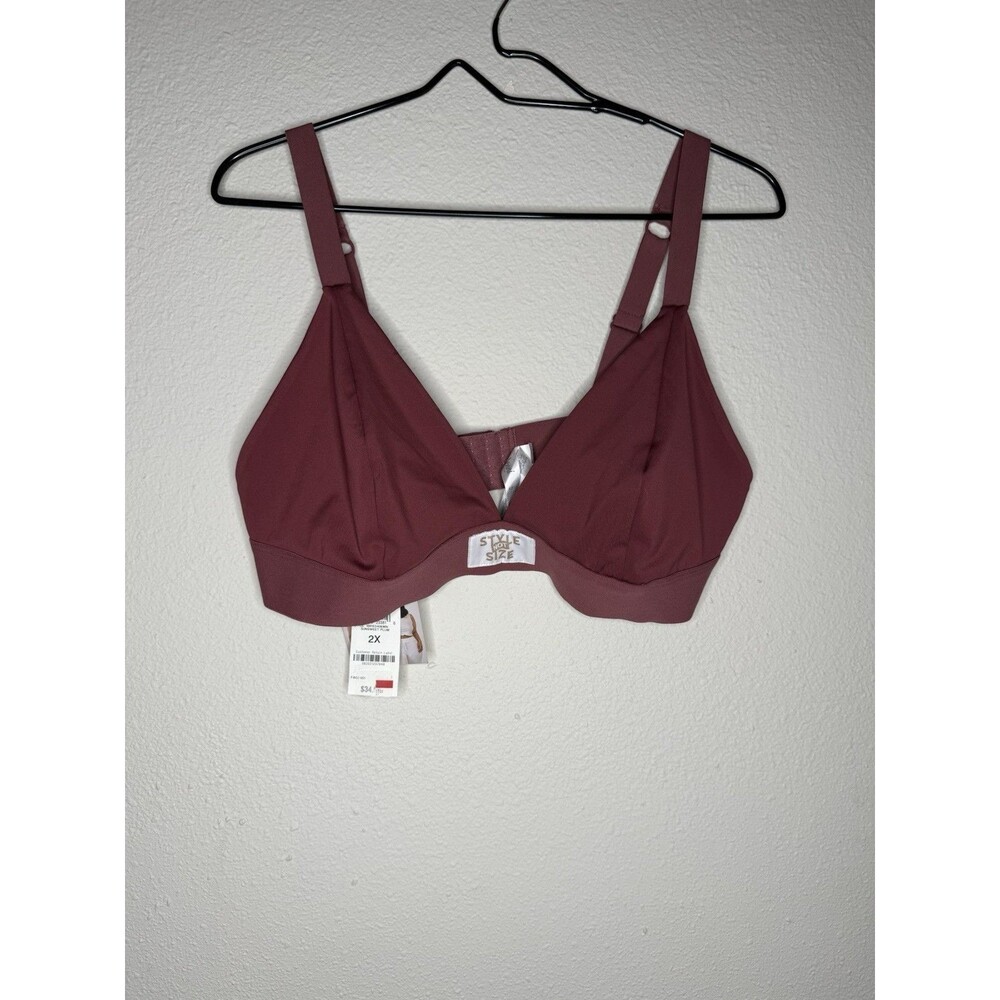 JENNI Style Not Size Solid Bralette 2X